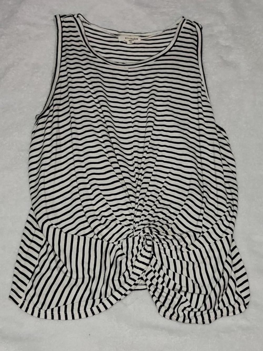 Eyeshadow Black & White Striped Kids Tee